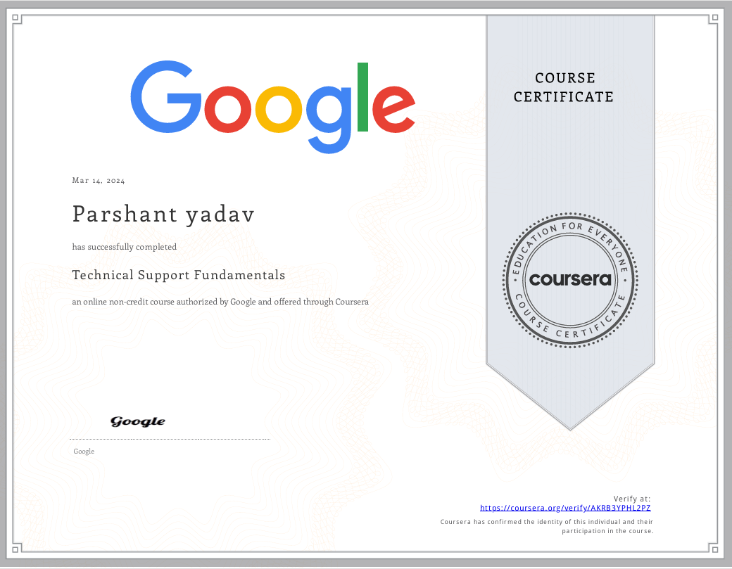 Certificate 3